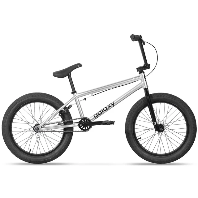 BMX bicykel Galaxy Whip 20" 8.0 - strieborná - strieborná