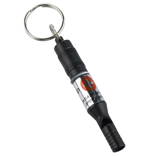 Emergency Whistle with Waterproof Capsule Munkees - Yellow - Black