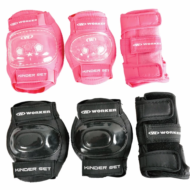 Protector Set WORKER Kinder 6 pcs - Pink