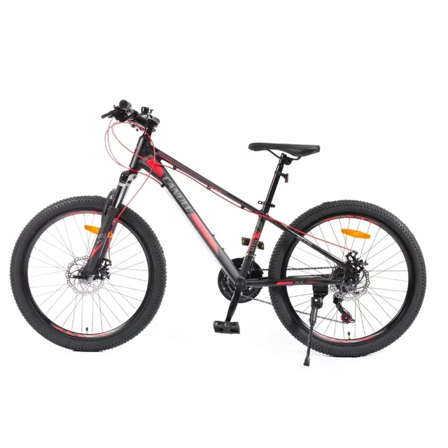 Juniorské kolo Canull XC 241 24" - model 2026 • 137-152 cm - černá/bílá