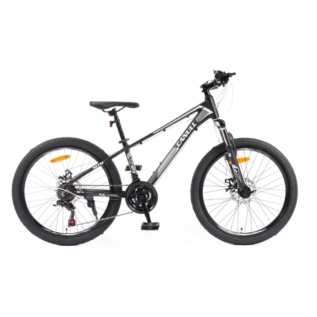 Juniorské kolo Canull XC 241 24" - model 2026 • 137-152 cm - černá/bílá - černá/bílá