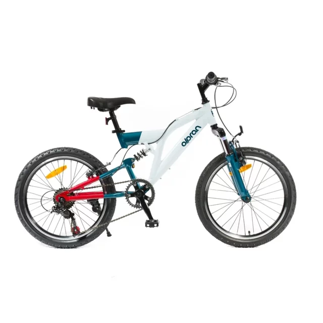 Dětské celoodpružené kolo Olpran Vipera 20" • 120-135 cm - modrá - bílá/petrolejová