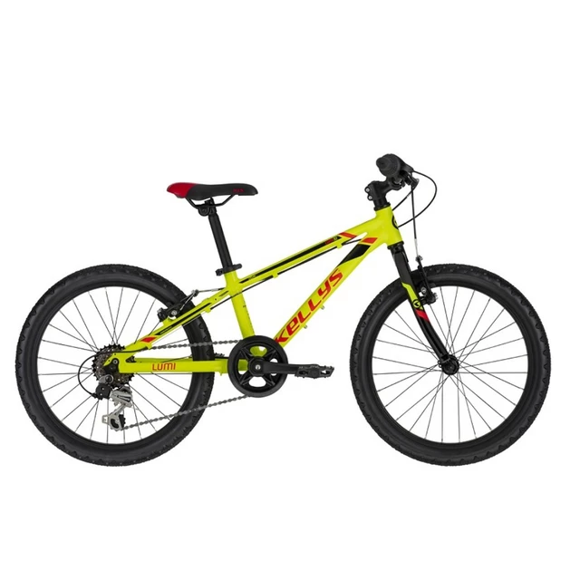 Dětské kolo KELLYS LUMI 30 20" 6.0 - Red - Neon Yellow