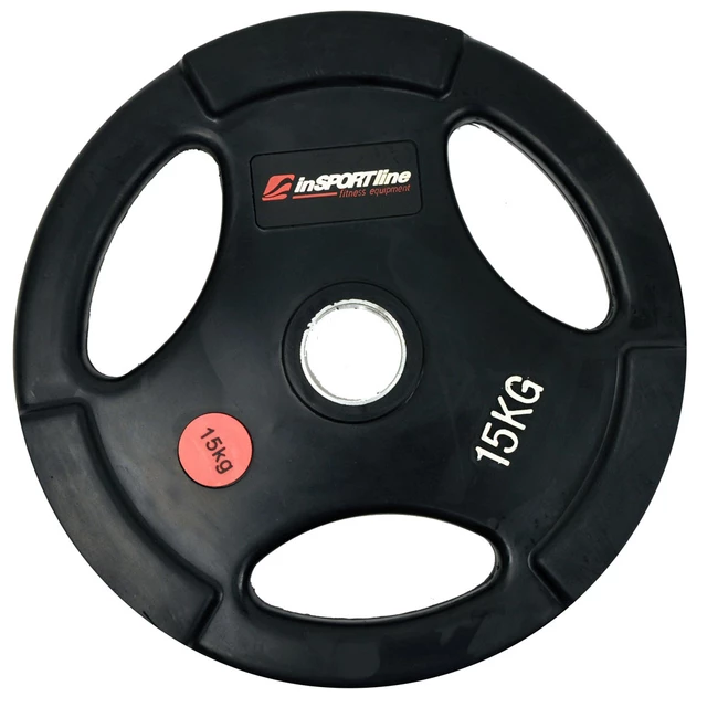 Pogumovaný kotouč inSPORTline OLYMPIC 15kg 50 mm