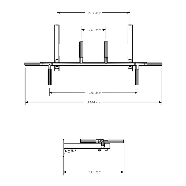 BenchK 311 Sprossenwand mit Klimmzugstange