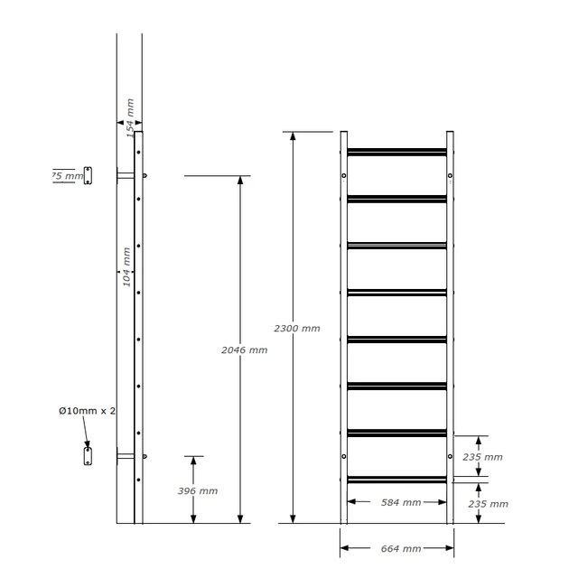 Benchmark 210 Sprossenwand