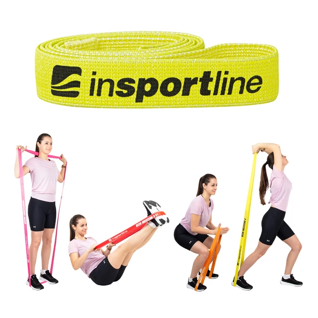 Resistance Band inSPORTline Rand Medium - Fluo Yellow