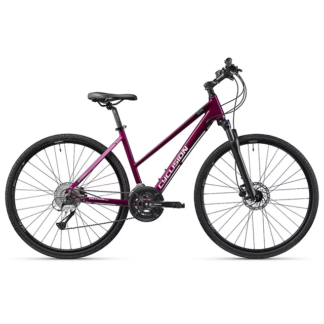 Dámské crossové kolo Cyclision Zodya 3 MK-II 28" - Blue Edge - Dark Orchid