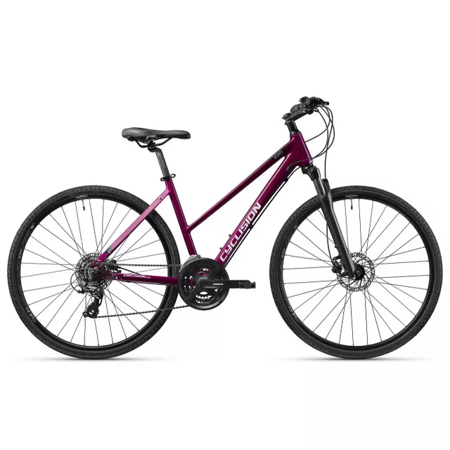 Dámské crossové kolo Cyclision Zodya 4 MK-II 28" - model 2026 - Vintage Pink - Dark Orchid