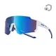 Športové slnečné okuliare Altalist Legacy 2 - čierna s červenými sklami - biela s modrými sklami
