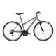 Women’s Cross Bike Kross Evado 1.0 28” – 2023 - White/Turquoise - Graphite/Raspberry