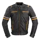 Herren Leder Motorradjacke W-TEC Traction - schwarz