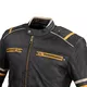 Men’s Leather Motorcycle Jacket W-TEC Traction - Black