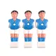 Spare Plastic Player for a Table Soccer Spartan Paili (bar diam. 13 mm) - Blue