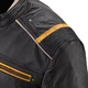 Moška usnjena moto jakna W-TEC Traction - črna