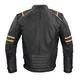 Men’s Leather Motorcycle Jacket W-TEC Traction - Black