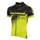 Cyklistický dres Crussis CSW-046 - černá-fluo žlutá