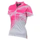 Crussis Damen Radtrikot - weiß-rosa