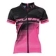 Dámský cyklistický dres Crussis - černo-růžová - černo-růžová
