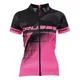 Crussis Damen Radtrikot - schwarz-rosa