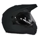 Enduro Helm Ozone MXT-01 - schwarz glänzend - mattschwarz