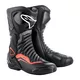 Moto boty Alpinestars S-MX 6 černá/šedá/červená fluo