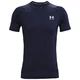 Men’s T-Shirt Under Armour HG Armour Fitted SS - Black - Midnight Navy