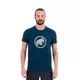 MAMMUT Logo T-Shirt Men Herren Sport T-Shirt - peacoat