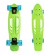 Penny board WORKER Bony 22" mit leuchtenden Rädern - grün - grün