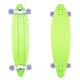 Plastový longboard WORKER Pike 36" se svítícími kolečky - modrá - zelená