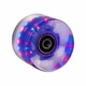 Light Up Penny Board Wheel 60*45mm + ABEC 7 Bearings - White - Dark Purple