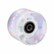 Light Up Penny Board Wheel 60*45mm + ABEC 7 Bearings - Dark Purple - White