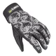 Women’s Leather Moto Gloves W-TEC Malvenda - Black-White - Black-White