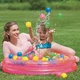 Bazén s loptičkami Bestway 2-Ring Ball Pool 91 cm - ružová