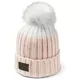 Dámska pletená čiapka Under Armour Snowcrest Pom Beanie - Apex Pink