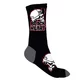 Ponožky BLACK HEART Cap Skull Socks - červeno-černá - šedo-černá