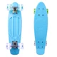 Penny Board WORKER Sturgy 22" with Light Up Wheels - Green - Blue