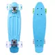 Penny Board WORKER Sturgy 22" with Light Up Wheels - Orange - Blue