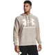 Men’s Hoodie Under Armour Rival Fleece Big Logo HD - Brilliant Blue - Highland Buff Light Heather