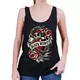 Women’s Tank Top BLACK HEART Heart Rose - Black