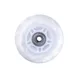 Világító kerekek inline korcsolyához PU 76*24 mm, ABEC 7 csapággyal - fehér - fehér