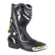 W-TEC Hernot W-3015 Leder-Motorradstiefel - schwarz-fluo gelb