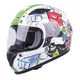 Children's Integral Helmet W-TEC FS-815G Tagger Green - M (49-50) - White-Green with Graphics