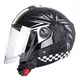 Otvorená prilba W-TEC FS-715B Union Black - 2.akosť