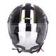 Otvorená prilba W-TEC FS-715B Union Black - 2.akosť