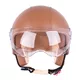 Scooter Helmet W-TEC FS-701B Leather Brown - Brown