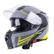 Preklopna moto čelada W-TEC V271 - črna-rumena