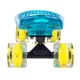 Svetleči penny board WORKER Ravery 22" z bluetooth zvočnikom - transparentní růžová/žlutá