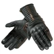 Leather Motorcycle Gloves Rebelhorn Opium II Retro CE - Black - Black