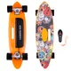 Elektrický longboard WORKER Smuthrider - žluto-zelená - černo-oranžová